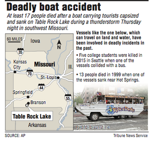 deaths at 17 in sinking; a rush to rescue in vain