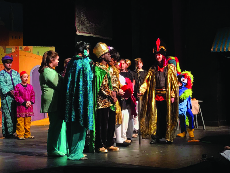 Performance: Artists and their mentors perform the musical Disney’s Aladdin Jr. last year during the Penguin Project. Contributed photo.