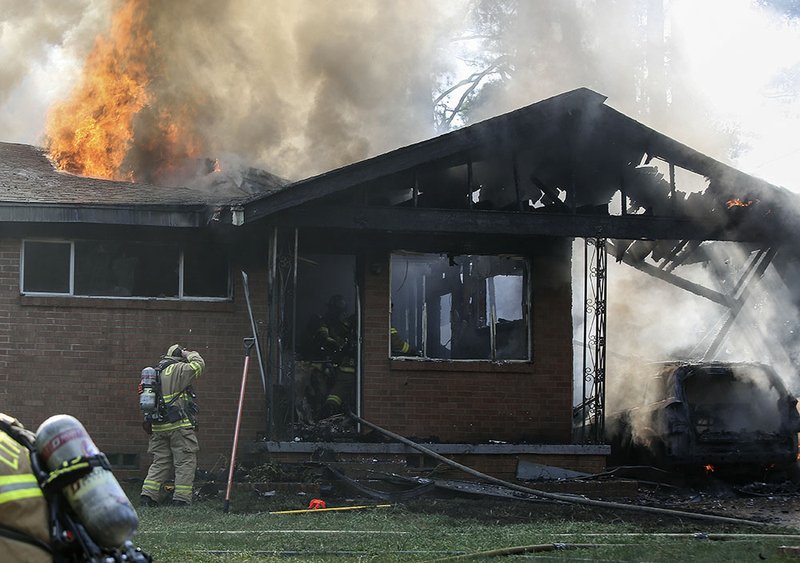 A fire at 81 Broadmoor Drive injured one person and destroyed the home.