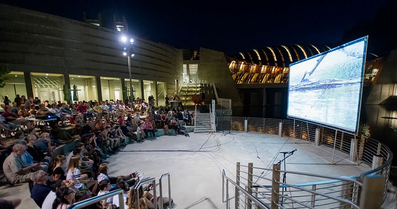 Courtesy Photo Crystal Bridges adult public programs manager Sara Segerlin encourages guests at the museum's Sci-Fi Outdoor Movie Series to focus on "the futuristic environment" of the museum space -- and consider really getting into the spirit by dressing in their favorite science fiction costumes.