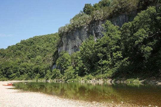 The Sentinel-Record/Corbet Deary THE BUFFALO: Tyler Bend Recreation Area rests along the banks of the Buffalo River.