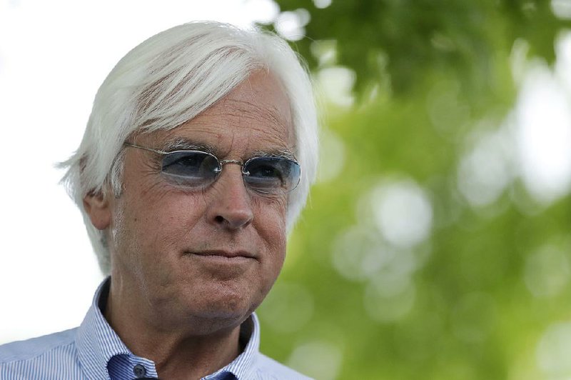Trainer Bob Baffert speaks during a news conference on Wednesday, June 6, 2018, in Elmont, N.Y. 