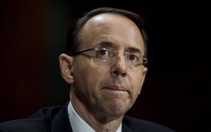 Deputy Attorney General Rod Rosenstein MUST CREDIT: Washington Post photo by Melina Mara