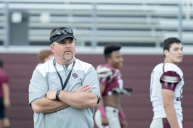 Bud Sullins/Special to Siloam Sunday First-year Siloam Springs football coach Brandon Craig and the Panthers begin fall practice on Monday at Panther Stadium.