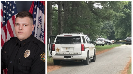 Springdale officer Trevor Bowen, left, fatally shot 30-year-old Iman Joseph Buford while authorities responded to a disturbance at a residence in the 20000 block of Sonora Acres, police said.