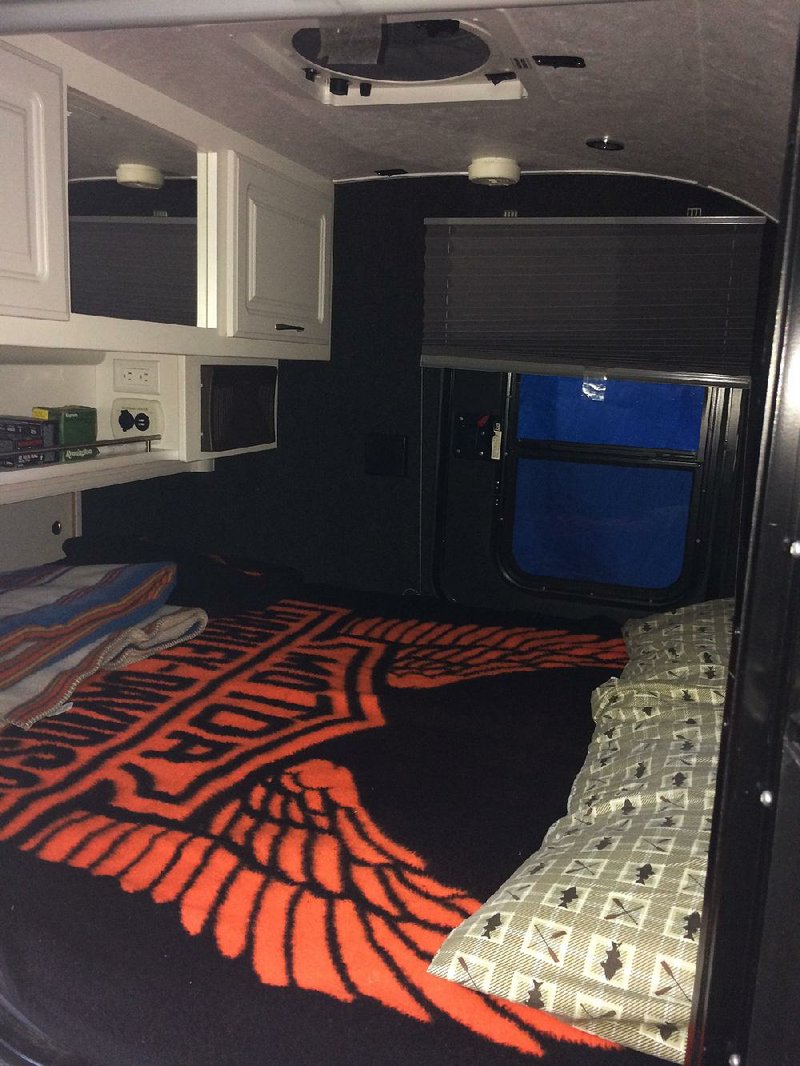 The interiors of compact off-road campers are small, but they are comfortable, warm and dry. They are ideal bases for hunting and fishing trips in remote country where modern amenities are scarce.