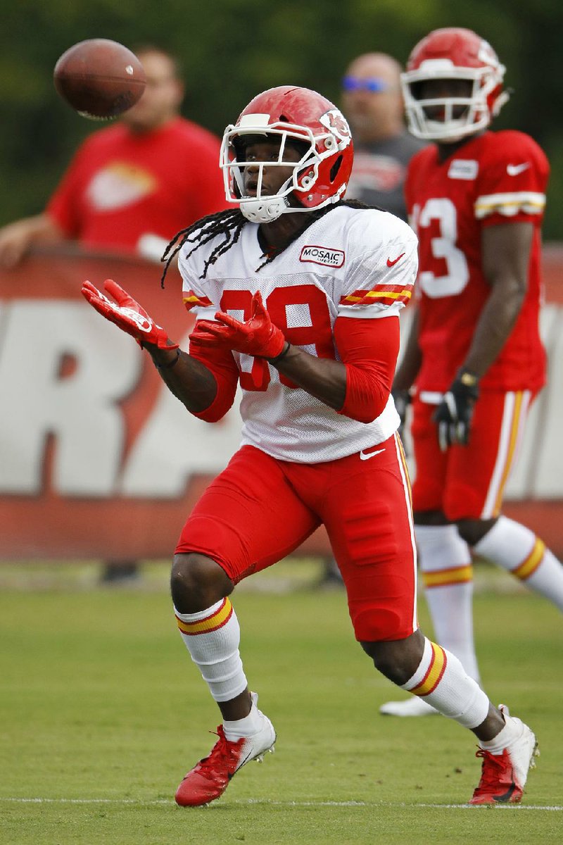 Kansas City cornerback Tremon Smith (Central Arkansas) has im- pressed the Chiefs coaching staff with his time of 4.38 seconds in the 40-yard dash. The Chiefs are considering using him as a kickoff returner.