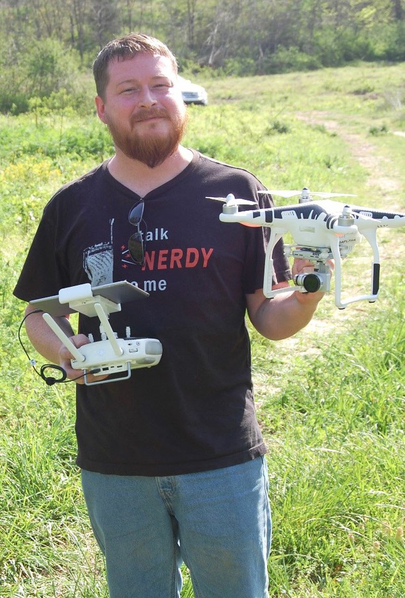 Courtesy photo Drone expert Drew Shoptaw will be at Hobbs State Park, Sunday, Aug. 12, to answer questions about drones. He really knows his subject well and welcomes all to come and learn the ins and outs of drones.