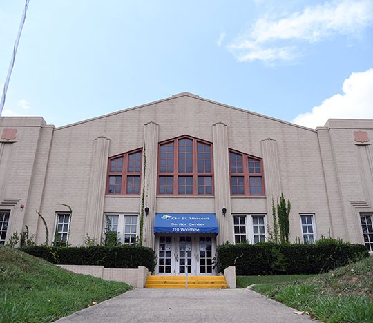 The Sentinel-Record/Grace Brown MOVING ON: The old Hot Springs National Guard Armory on Woodbine Street housed the CHI St. Vincent Hot Springs Senior Center until mold problems closed the facility earlier this year.