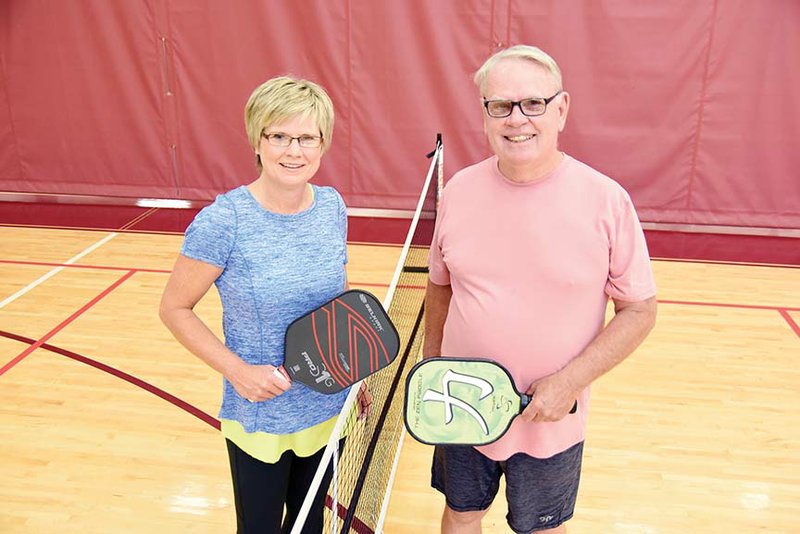 Beverly and Ronnie Melvin play pickleball at the Heber Springs Community Center four times a week. Ronnie had open-heart surgery 15 years ago, and his doctor said being active reversed a blockage in one of his arteries. The Heber Springs Community Center will have its sixth annual Health and Safety Expo from noon to 6 p.m. Sept. 13 to highlight local businesses, as well as the facility.