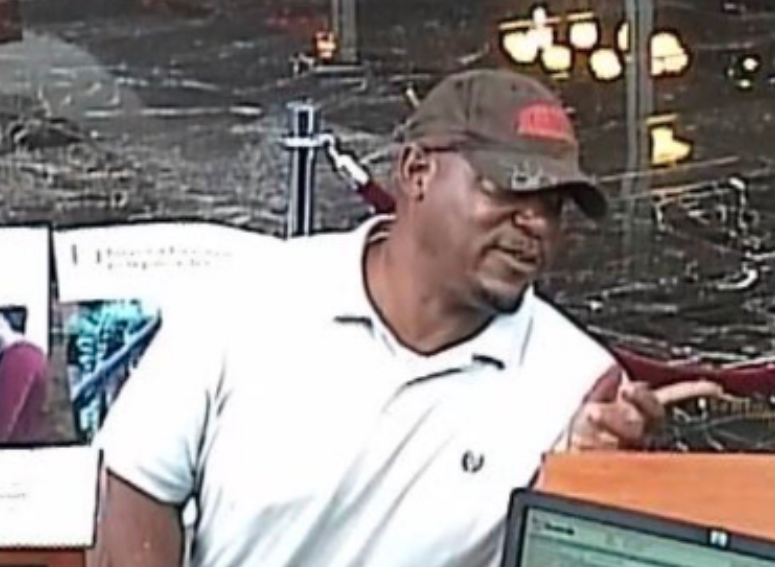 The Little Rock Police Department distributed this photo of an unidentified suspect after a bank robbery Monday.
