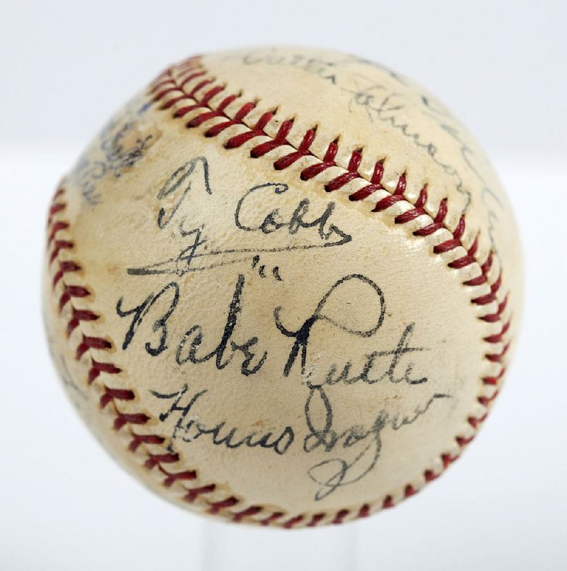 This baseball signed by 11 major league hall of famers from 1939 fetched $623,369 at a recent auction, breaking the previous record of $345,000 for a signed ball.  