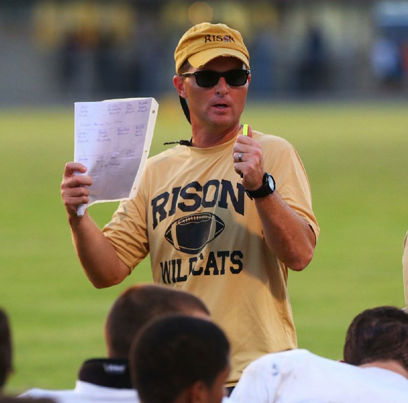 Rison Coach Clay Totty (shown) will lead the Wildcats against McGehee on Sept. 28 in a 6-3A Conference game. The Wildcats are moving up from Class 2A to Class 3A this season. 