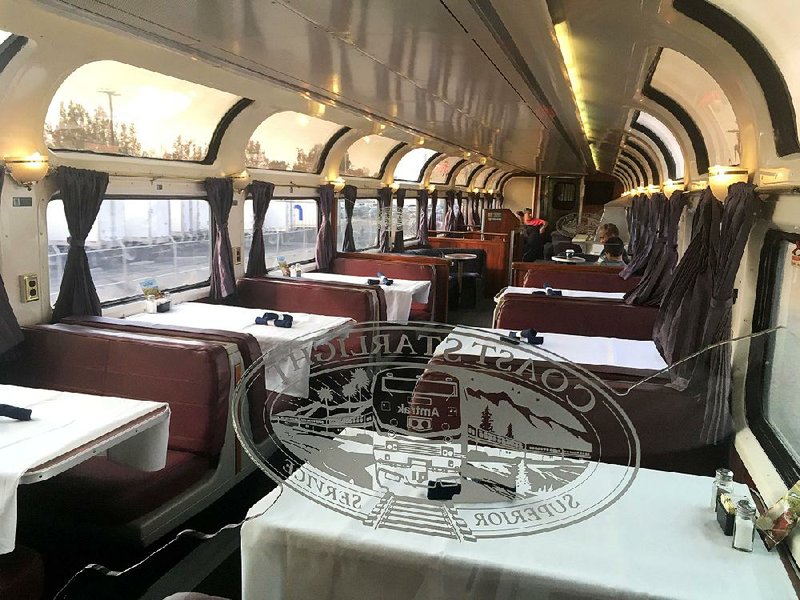 Planning and eating meals in the Amtrak Coast Starlight train is a highlight of the 35-hour, old-fashioned journey.  