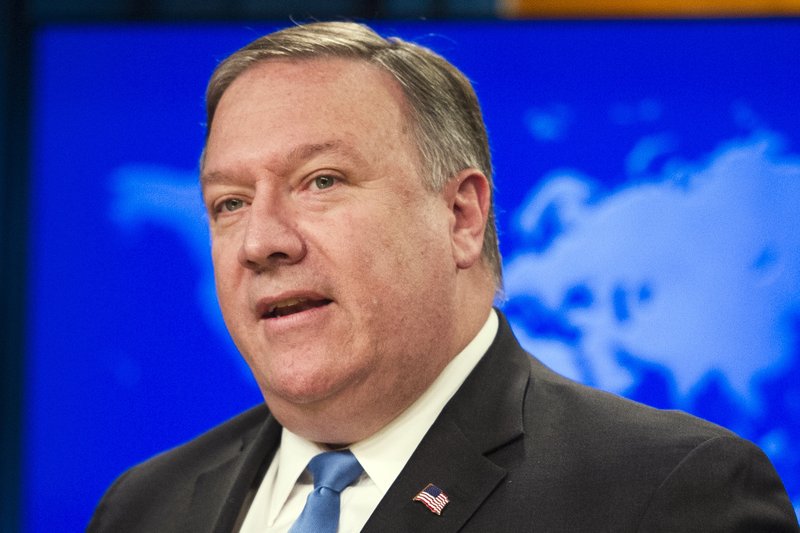 Secretary of State Mike Pompeo is shown in this Aug. 16, 2018 file photo. 