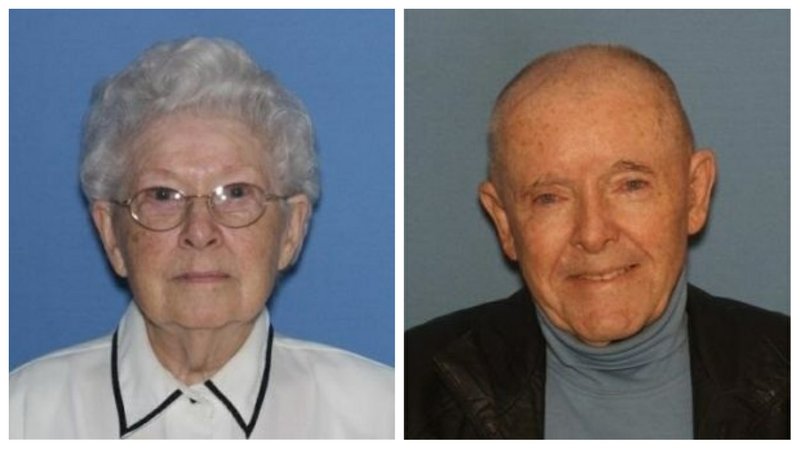 Elizabeth Hopkins, 90, (left) and her husband, Lee Hopkins, 87