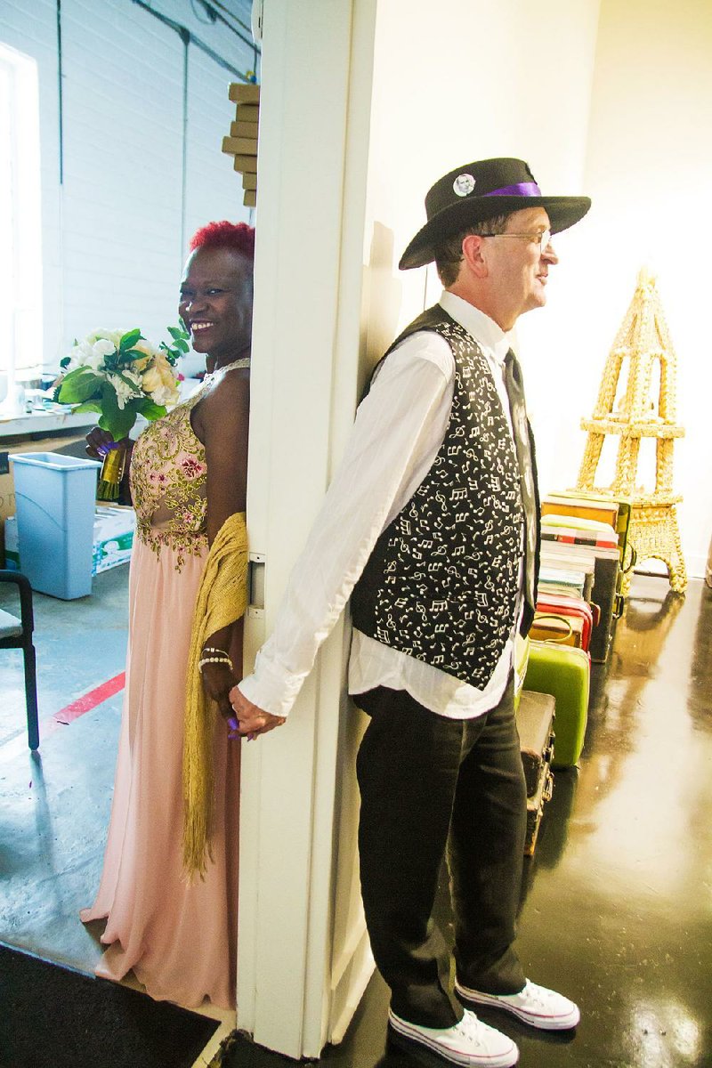 Rick and Donita Dunn were married July 5 in the Esse Purse Museum. Rick bought Donita a gift — a limited edition Vintage Black Glamour — even before their first date. “It is gorgeous. I was stunned. It is one of my most prized possessions,” she says. 