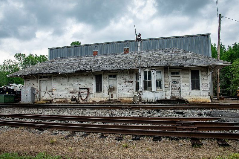 The century-old depot in Perry is the only wood-frame depot from the Rock Island line that’s still standing in Arkansas.  