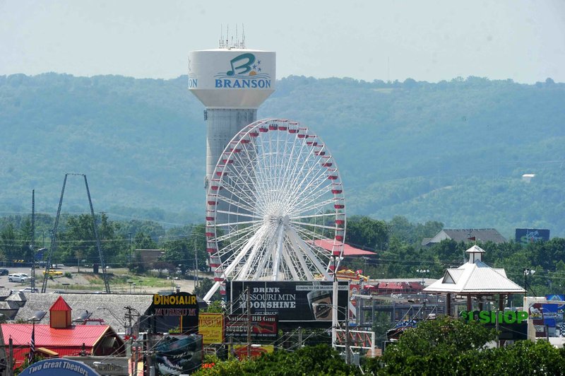 File Photo The 150 foot Ferris wheel at the Track Family Fun Parks on Missouri 76 continues to bring a new perspective to Branson. The Ferris wheel -- relocated from Chicago's Navy Pier, where it stood from 1995 to 2015 -- was modeled after the first Ferris wheel built for the 1893 Chicago World's Columbian Exposition.