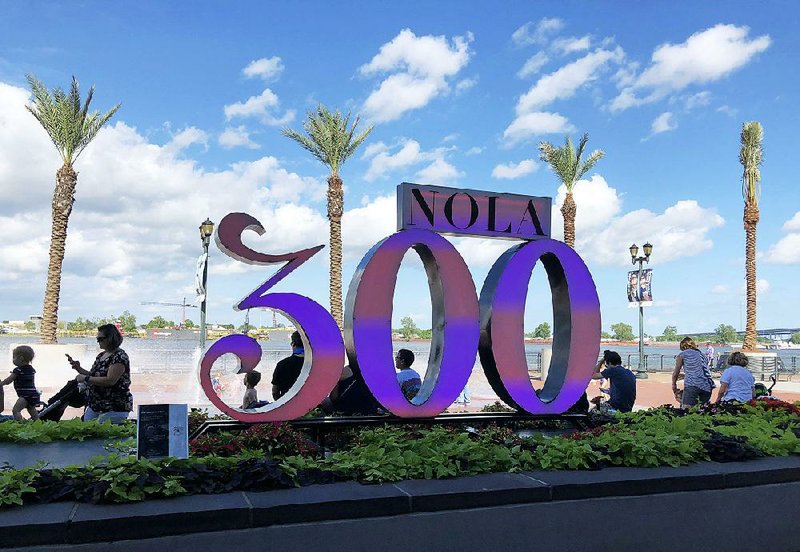 New Orleans turns 300 years old this year and Woldenberg Riverfront Park gets in the tricentennial spirit.