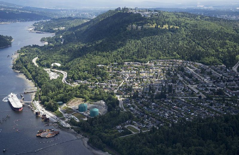 A Canada court Thursday halted pipeline expansion plans from the Trans Mountain terminal (above) in Burnaby, British Columbia. 