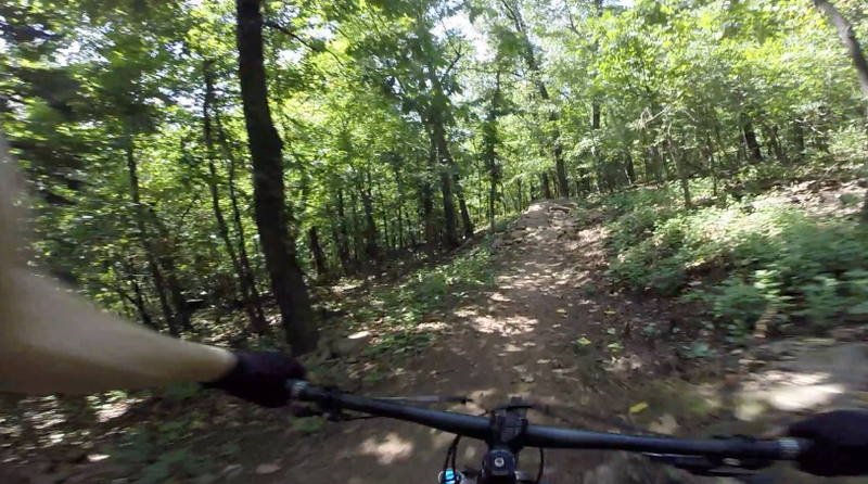 Screen shot from the Best Trail Ever at Fitzgerald Mountain Trail System. 