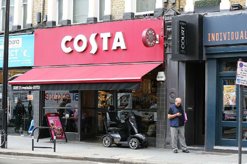 British company Whitbread bought the Costa Coffee outlets, like this one in London, in 1995 and will sell the chain to Coca-Cola Co. for $5.1 billion.