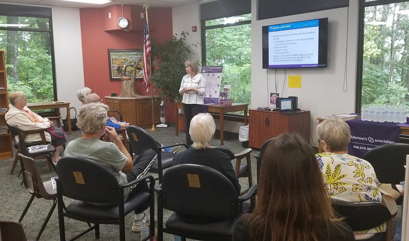 Photo submitted The Bella Vista Public Library thanks the Alzheimer's Association and the Schieding Center for bringing a fabulous program on Healthy Living for Your Brain and Body.