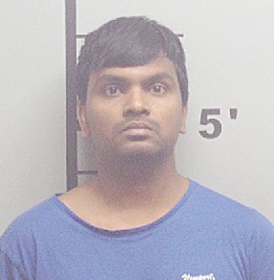 Photo provided by the Benton County Jail Dinesh Panchavarnam, 31, of Bentonville, was arrested in connection with indecent exposure at the Tanyard Creek Nature Trail last Monday, Aug. 27.