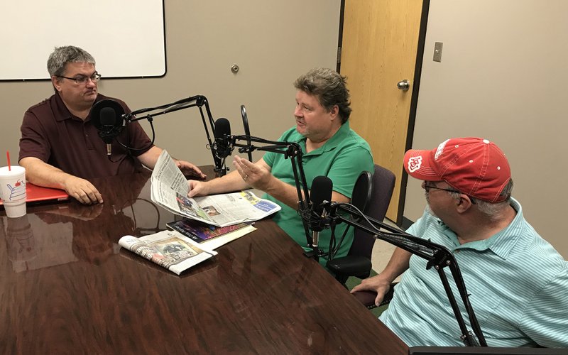 Henry Apple (from left), Rick Fires and Paul Boyd during the week 2 Prep Rally Podcast.