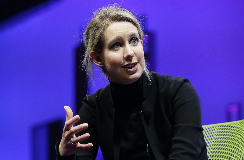 In this Nov. 2, 2015, file photo, Elizabeth Holmes, founder and CEO of Theranos, speaks at the Fortune Global Forum in San Francisco. 