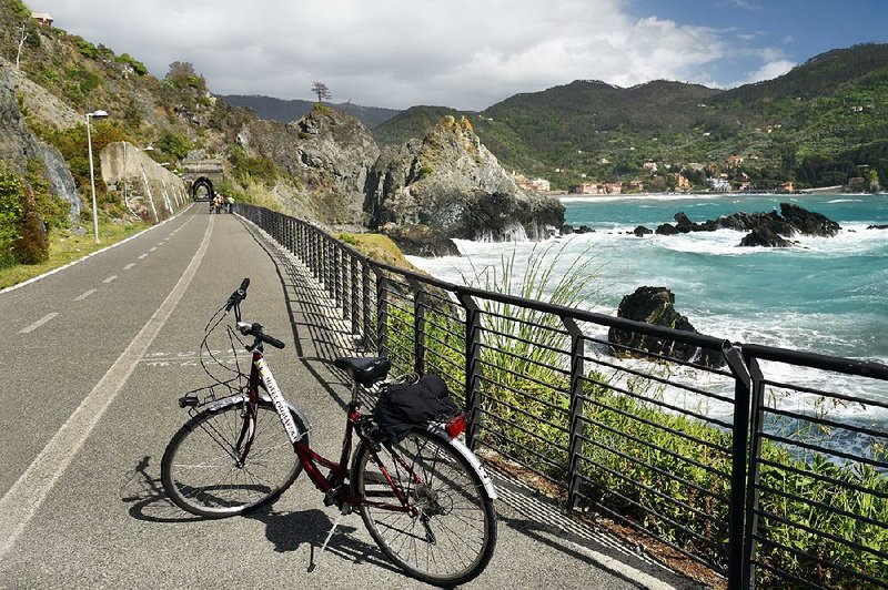 A bike ride between Levanto and the sleepy village of Bonassola offers up views of the Italian Riviera's stunning coastline.