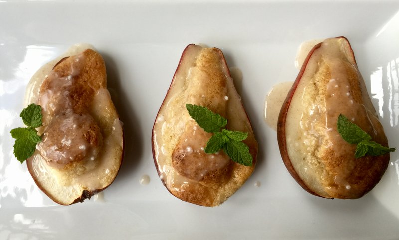 Cake-Stuffed Pears
