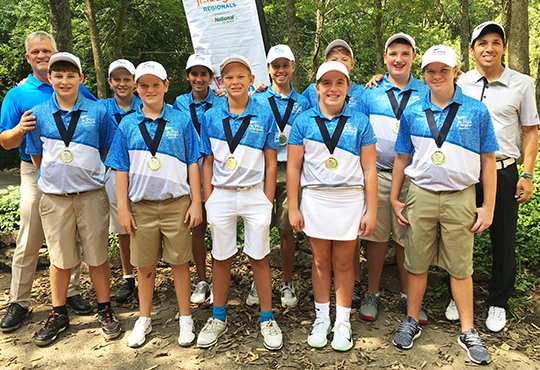 Submitted photo NATIONAL FOOTPRINT: The Pleasant Valley Hot Springs All-Stars will return to the national PGA Jr. League Championship in Arizona in November after winning the Region 9 championship this weekend in the Village of Loch Lloyd, Mo.