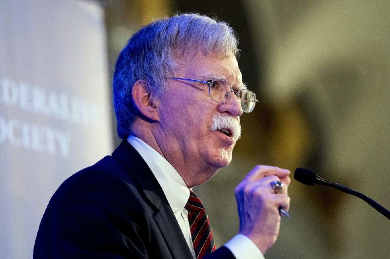 “We felt it was important to demonstrate the president has taken command of this issue," national security adviser John Bolton, shown Monday, said Wednesday. 