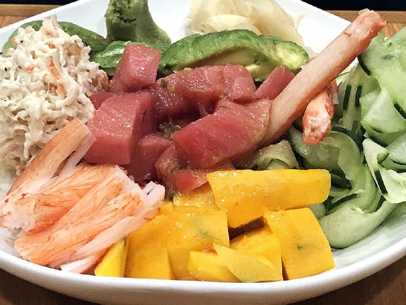 The Tuna Bowl is a lunch and dinner selection at Oceans at Arthur’s.
