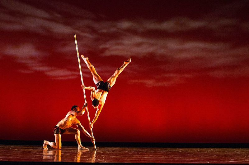 Momix performs Friday at the University of Arkansas-Pulaski Technical College in North Little Rock, part of the 2018 Acansa Festival. 