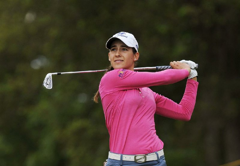 Former University of Arkansas standout Regina Plasencia is among those competing in the fourth annual El Dorado Shootout, which begins today at Mystic Creek Golf Cub.
