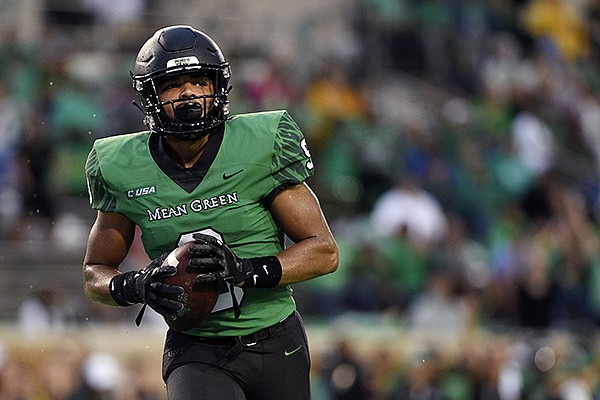 North Texas QB Mason Fine Connects With Rico Bussey Jr., What a throw and  catch by Mean Green Football! 