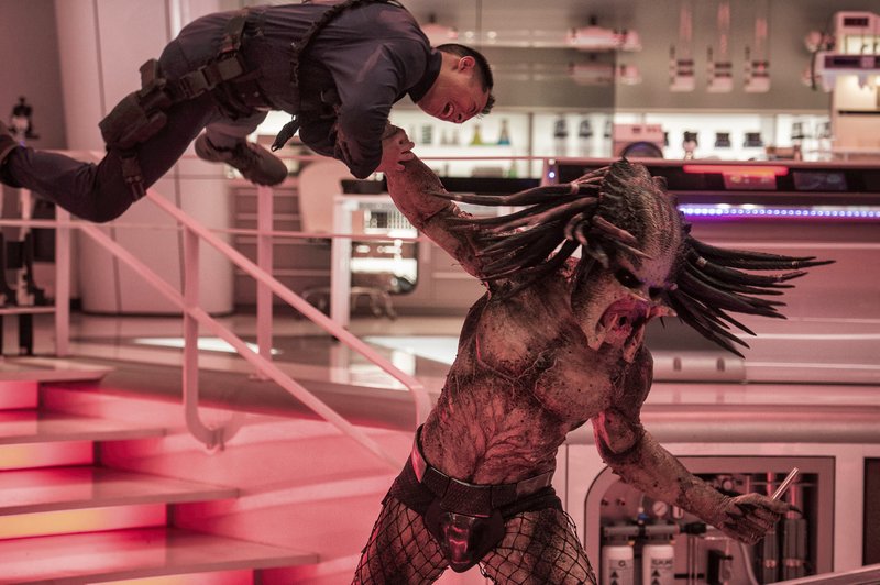 This image released by 20th Century Fox shows a scene from &quot;The Predator.&quot; (Kimberley French/20th Century Fox via AP)