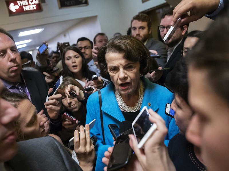 Sen. Dianne Feinstein, criticizing GOP plans for limited hearings on Brett Kavanaugh, said Tuesday it was “impossible to take this process seriously.” 
