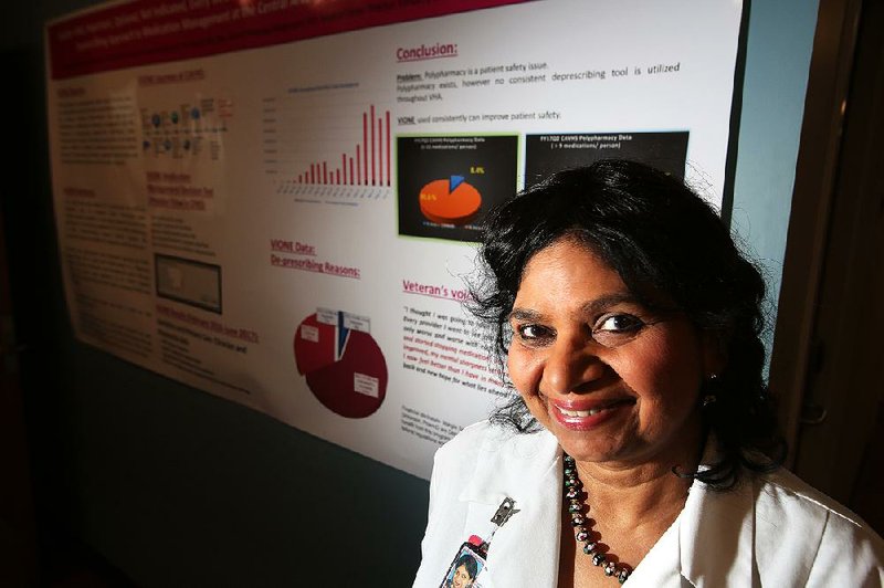 Dr. Sara Swathy Battar led a team in 2016 to develop a “deprescribing” method to help identify medications that are necessary and helpful for a patient and those that are no longer needed. 