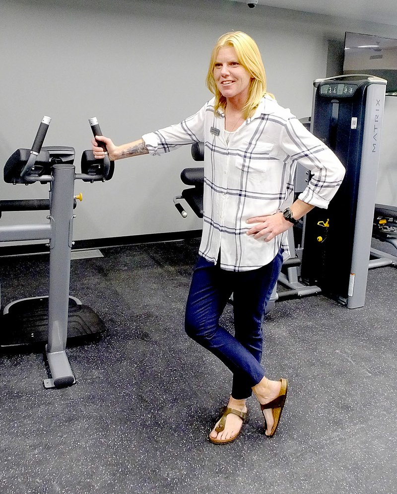 Lynn Atkins/The Weekly Vista When Branchwood reopens this month, a new facility manager, Jessica Anson, will be in charge. Her goal is to get people to come out and exercise.