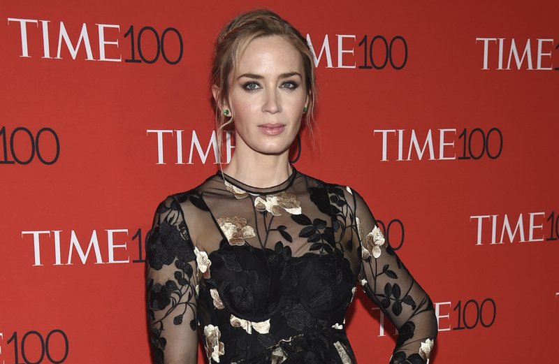 FILE - In this April 24, 2018, file photo, Emily Blunt attends the Time 100 Gala celebrating the 100 most influential people in the world at Frederick P. Rose Hall, Jazz at Lincoln Center in New York. Disney on Monday, Sept. 17, released the new trailer for &#x201c;Mary Poppins Returns.&#x201d; The musical sequel stars Blunt in the role made famous by Julie Andrews in 1964. (Photo by Evan Agostini/Invision/AP, File)