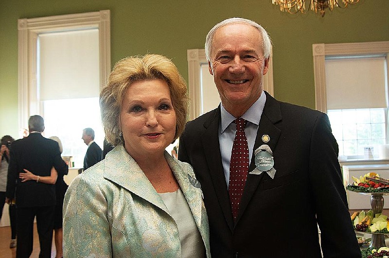 First lady Susan and Gov. Asa Hutchinson are shown in this 2018 file photo. (Arkansas Democrat-Gazette/CARY JENKINS)