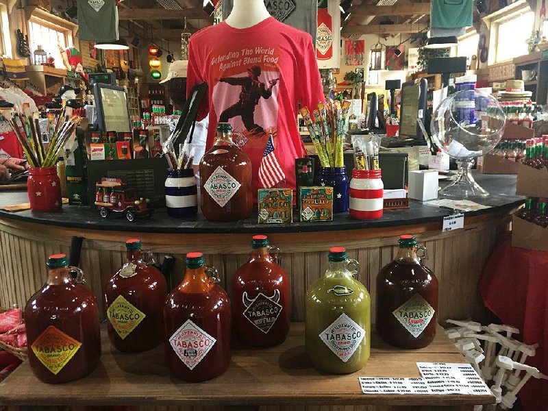 Guests can stock up on Tabasco-related products and gifts on Avery Island, La., where the famous pepper sauce has been made since 1868. 