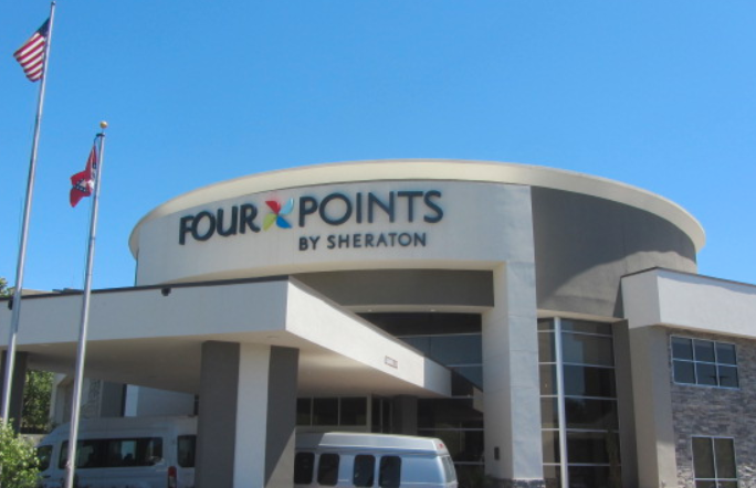 The Four Points by Sheraton hotel in Little Rock is shown in this photo by the Pulaski County assessor.