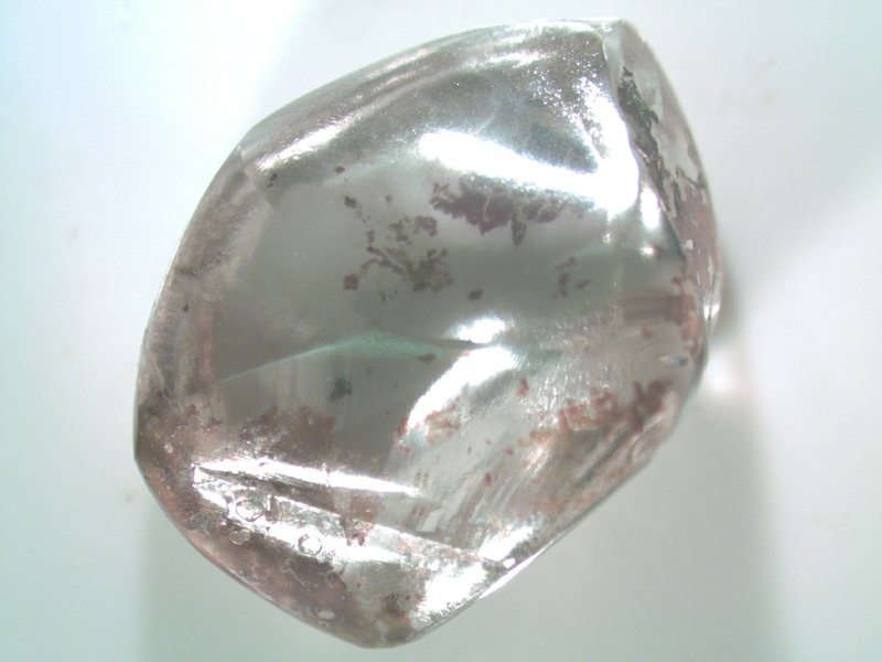 This 2.63-carat white diamond discovered by a 71-year-old retiree in September is the largest found in the park so far in 2018, Arkansas parks officials said. Photo courtesy of Arkansas State Parks
