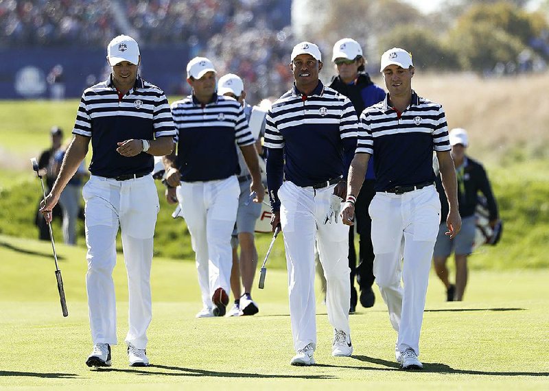 The American Ryder Cup team features nine players who have combined to win 31 major championships, nearly half of those by Tiger Woods. The European team has five major champions and four players among the top 10 in the world. 