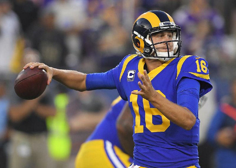 QB Goff's big night barely beat Vikings